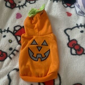 Pumpkin Costume for small dogs- Orange and Green